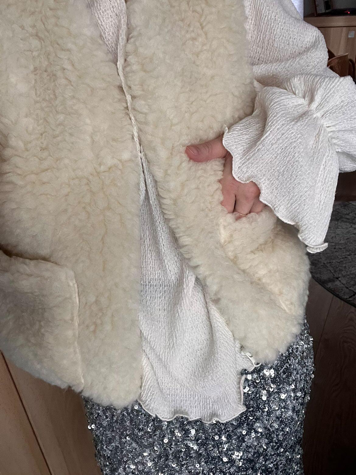 Wollweste für Damen - Weiß