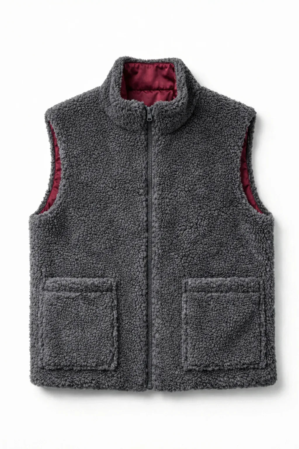Woolen Unisex Vest - Dark grey - MellowConceptStore