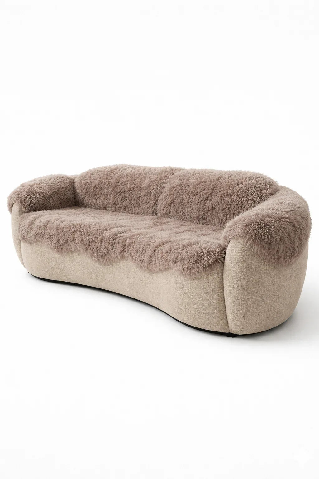 Genuine Beige Sheepskin Couch Cover for Dogs — Natural Sofa Protector (Plastic-Free) - MellowConceptStore