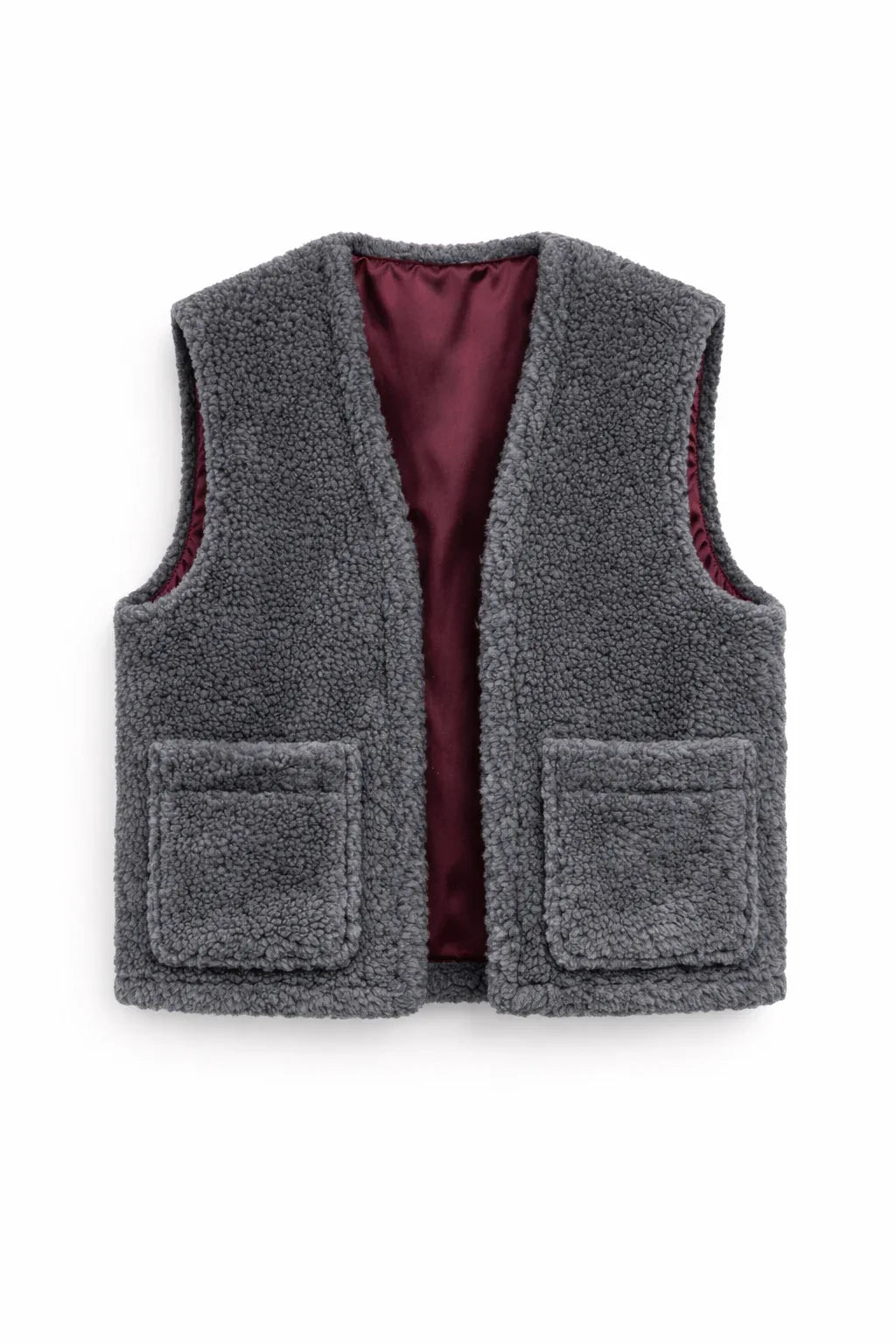 Woolen Woman's Vest - Dark Grey - MellowConceptStore