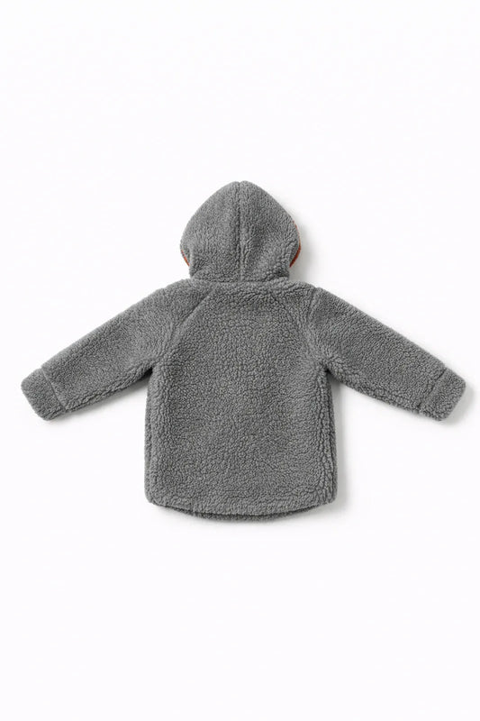 Baby/Kid Virgin Wool Jacket - Dark Grey - MellowConceptStore