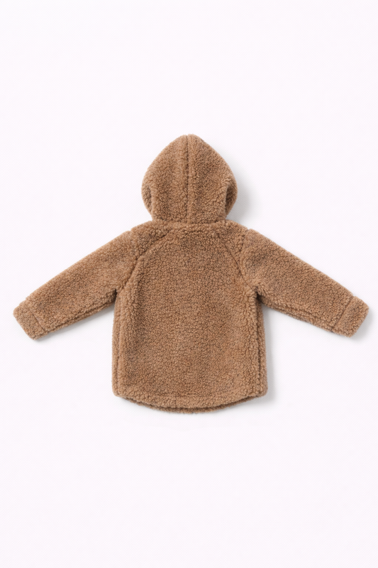 Baby/Kid Virgin Wool Jacket - Brown