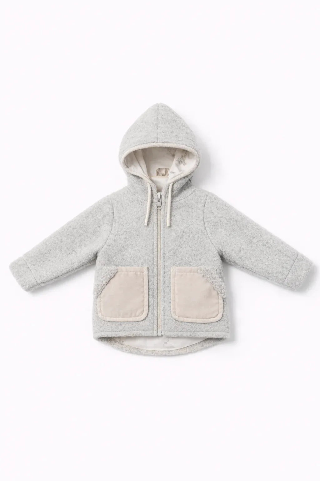 Baby/Kid Virgin Wool Jacket - Grey - MellowConceptStore