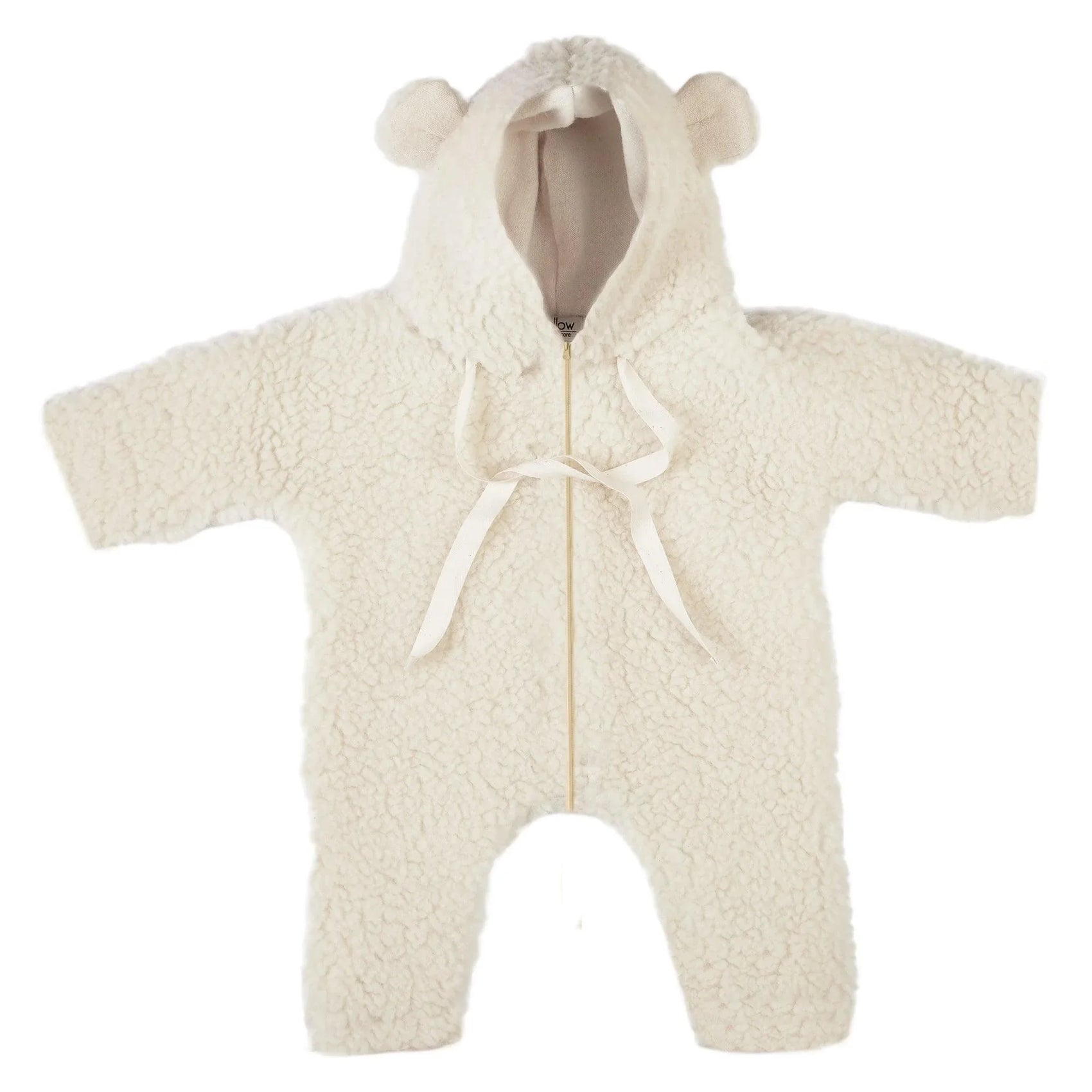 Baby/Kid Virgin Wool Overall - White - MellowConceptStore