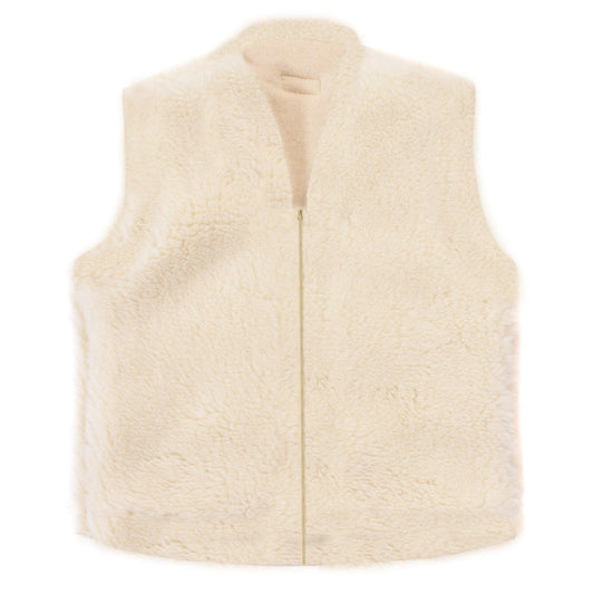 Baby/Kid Virgin Wool Vest  White