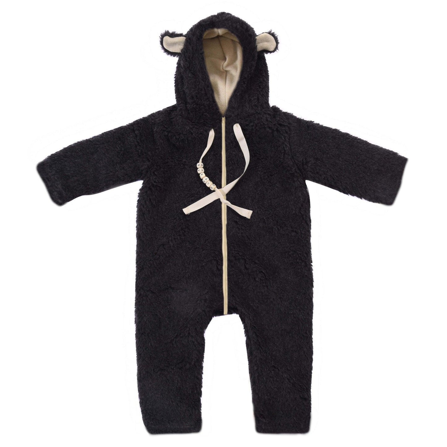 Baby/Kid Virgin Wool Overall - Charcoal - MellowConceptStore