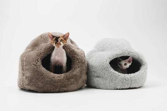 Nest Natural Woolen Pet Bed - Gray - MellowConceptStore