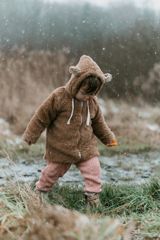 Baby/Kid Virgin Brown Wool Jacket