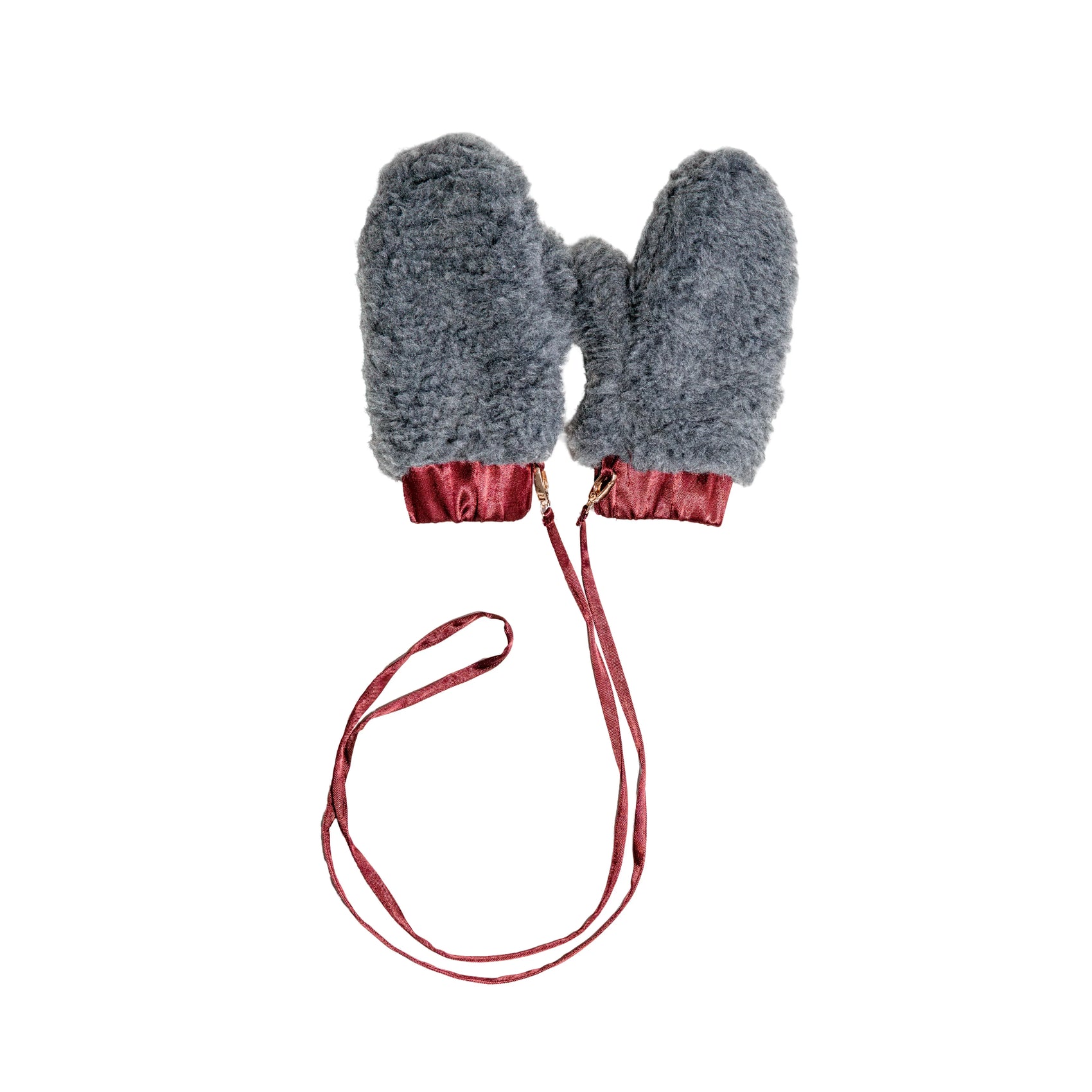 Adult Natural Wool Mittens / Gloves - Grey - MellowConceptStore