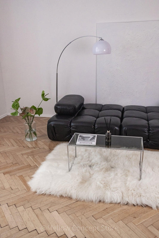 Natural Sheepskin Ivory Carpet Rectangle