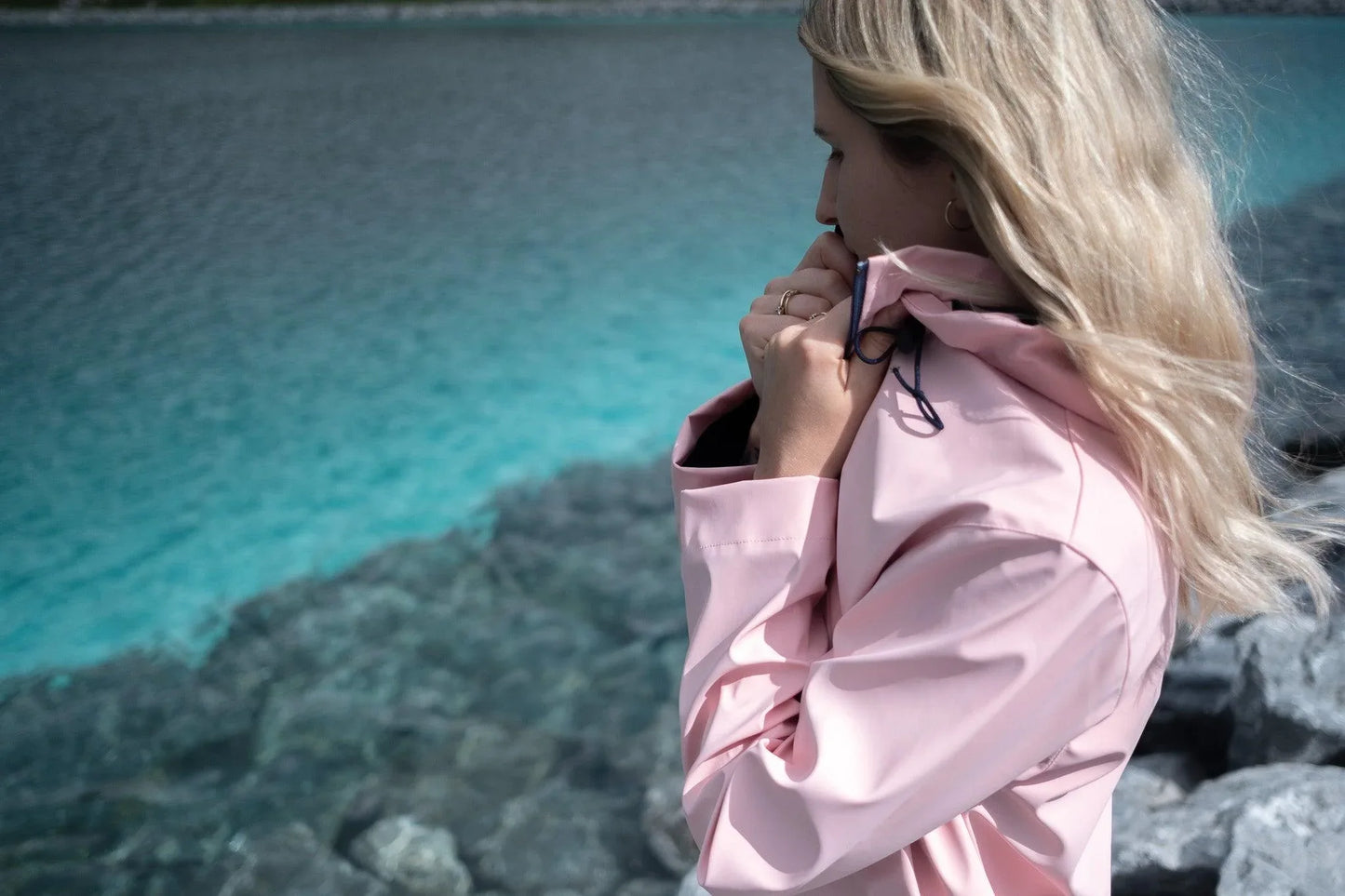 Waterproof Coat with Wool - Rosa - MellowConceptStore