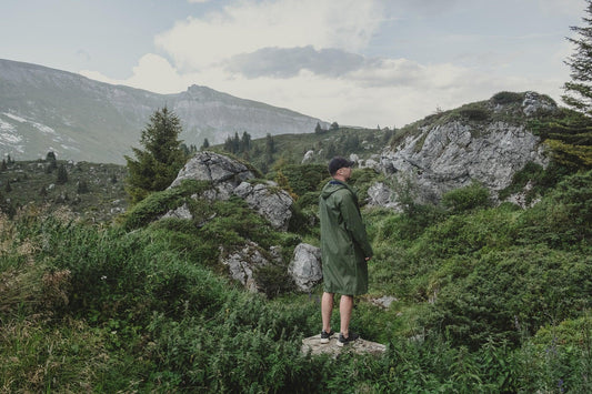 Waterproof Coat with Wool - Khaki - MellowConceptStore