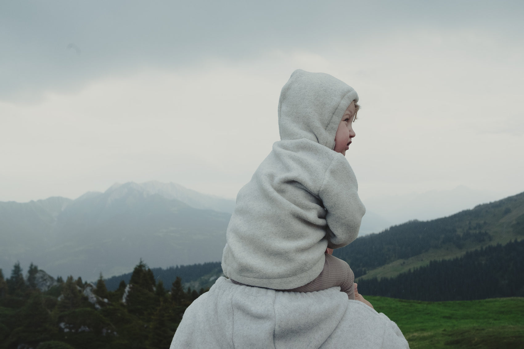 Baby/Kind Schurwolljacke - Grau