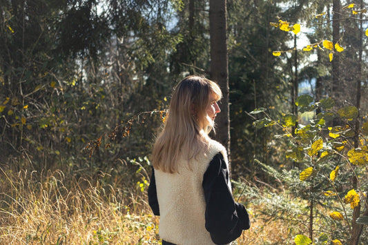 Woolen Woman's Vest - Beige - MellowConceptStore
