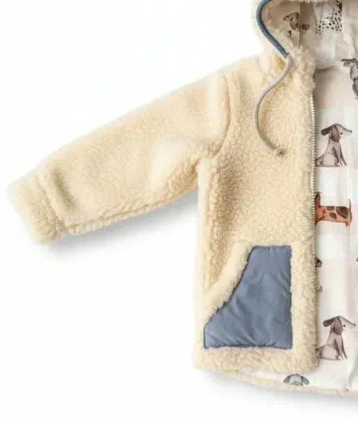 Baby/Kid Virgin Wool Jacket - Grey - MellowConceptStore