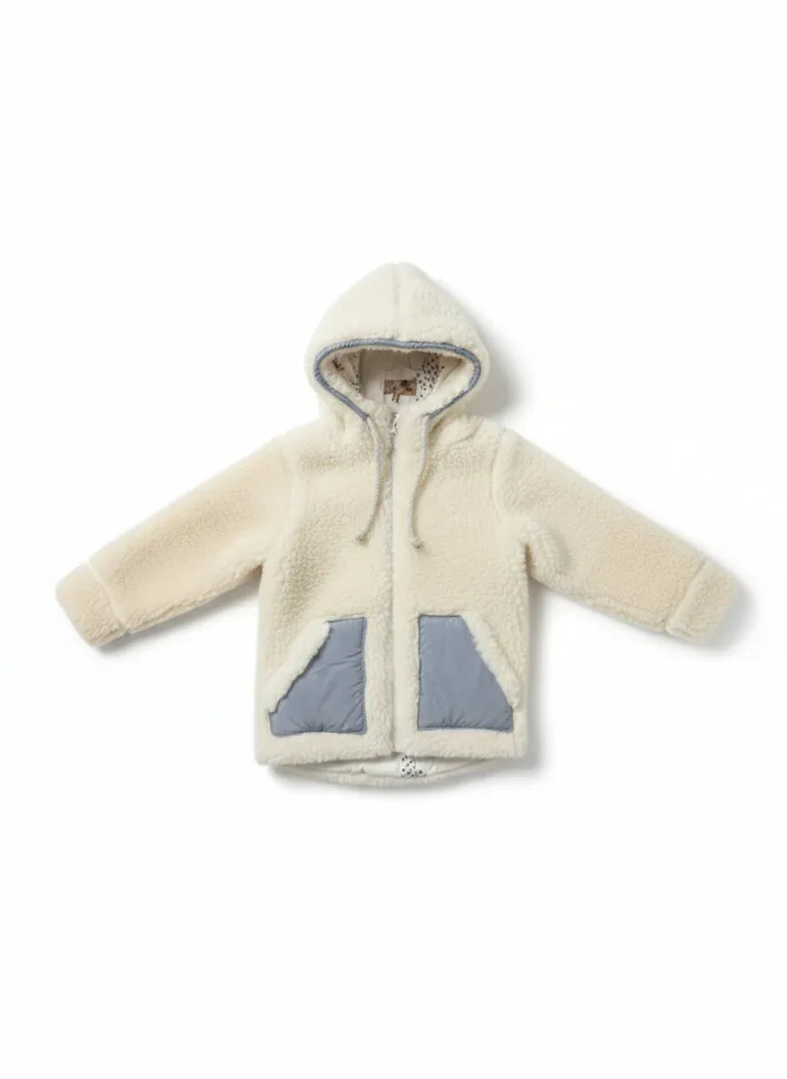 Baby/Kid Virgin Wool Jacket - White - MellowConceptStore