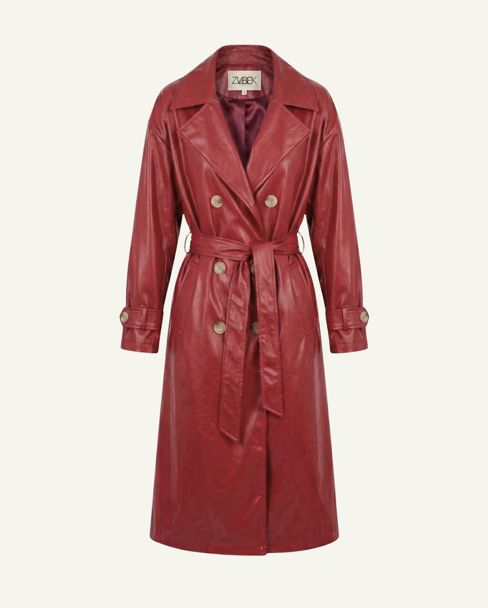 Trench Coat - Burgundy Red - MellowConceptStore