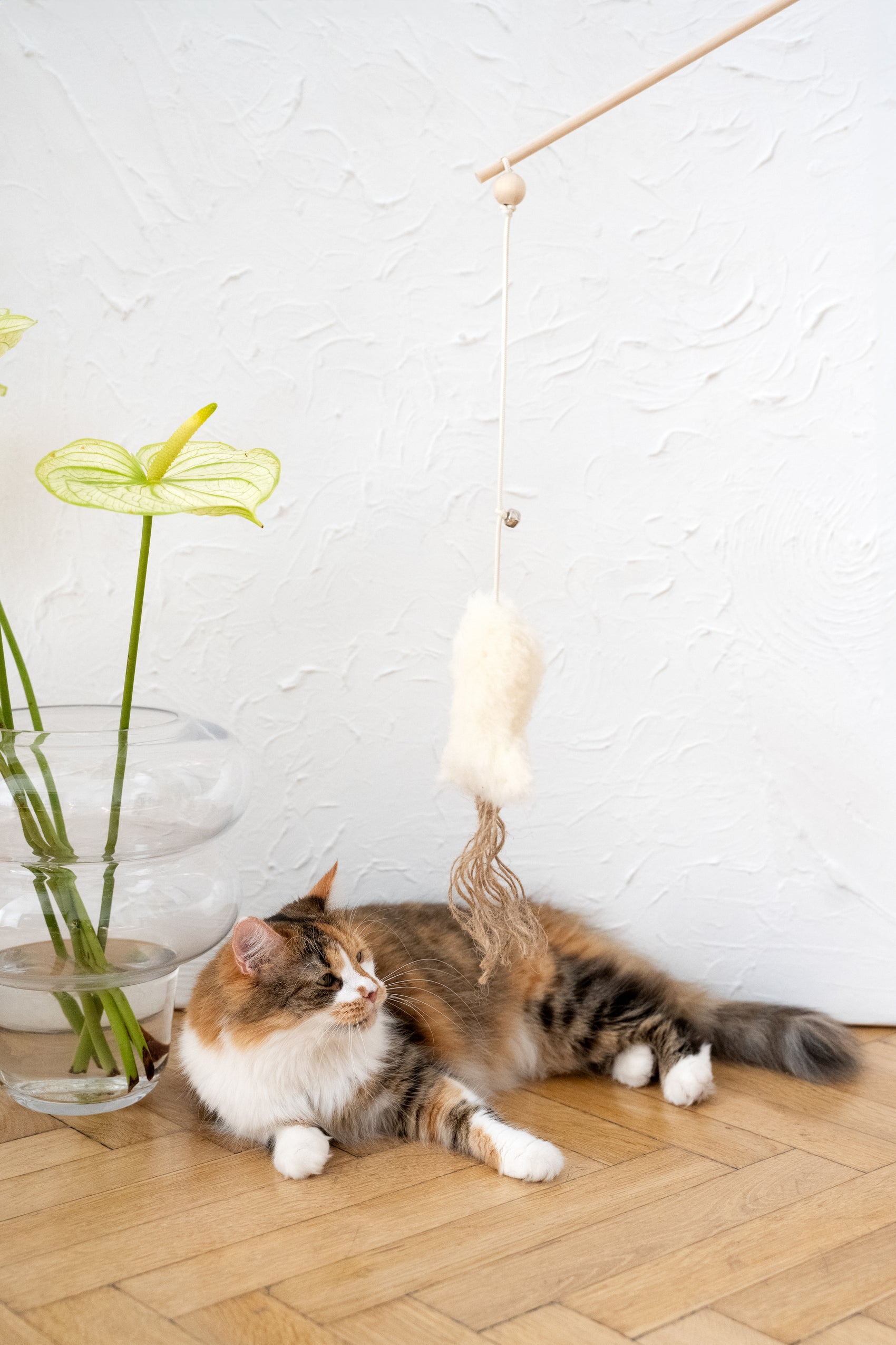 Natural Woolen Cat Toy Fish