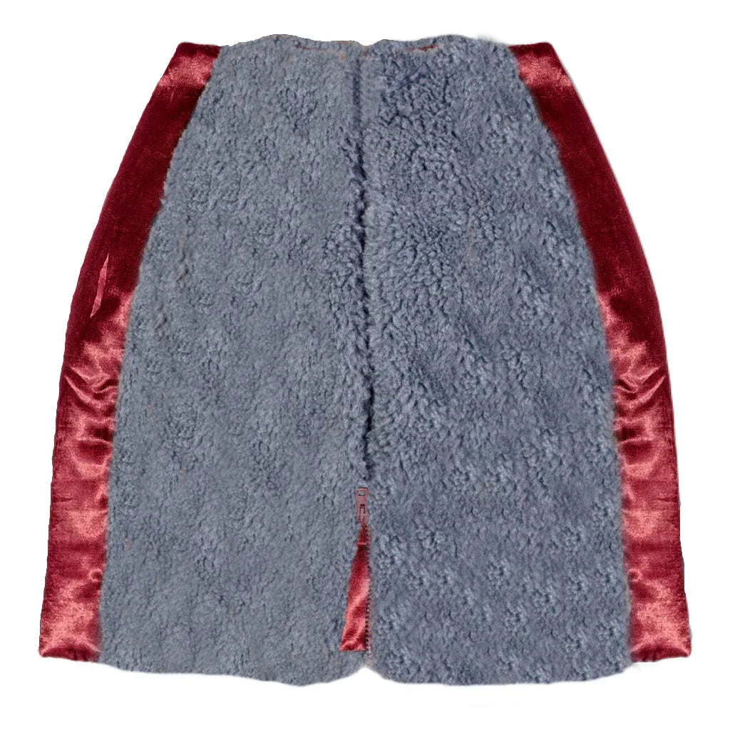 Woolen Women's Short Skirt - Dark Grey - MellowConceptStore
