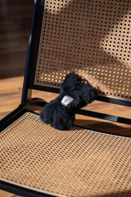 Natural Woolen Dog Toy - Bone - Charcoal - MellowConceptStore