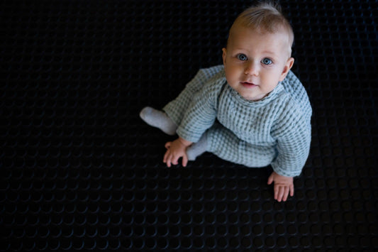 Linen Baby/Kid Blue Clothing Set