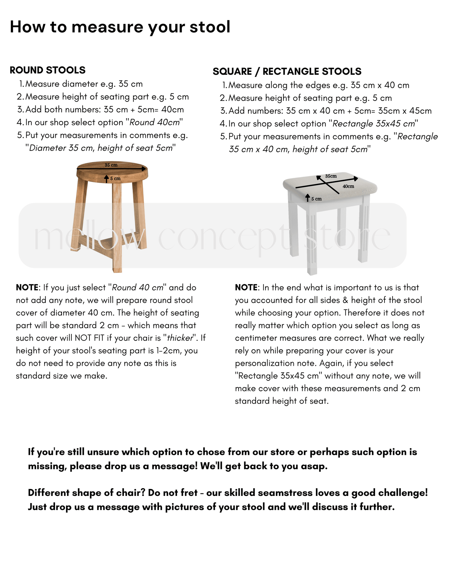 Natural Sheepskin Stool Cover