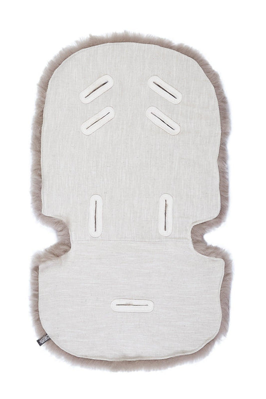 Greige Natural Sheepskin Stroller Liner - MellowConceptStore