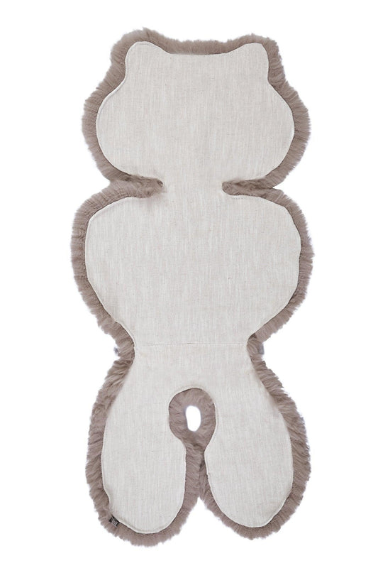 Greige Natural Sheepskin Car Seat / Stroller Liner - MellowConceptStore