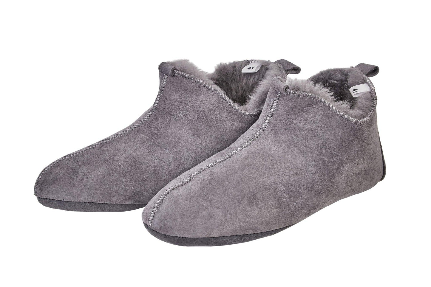 Adult Natural Sheepskin Grey Boots