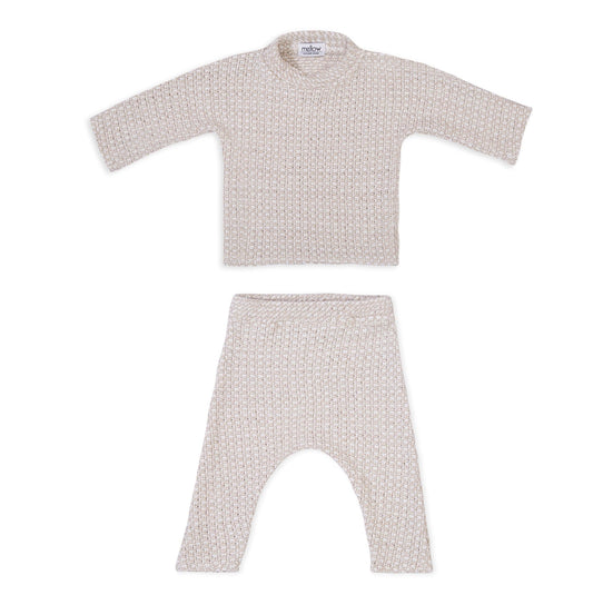 Linen Baby/Kid Clothing Beige Set