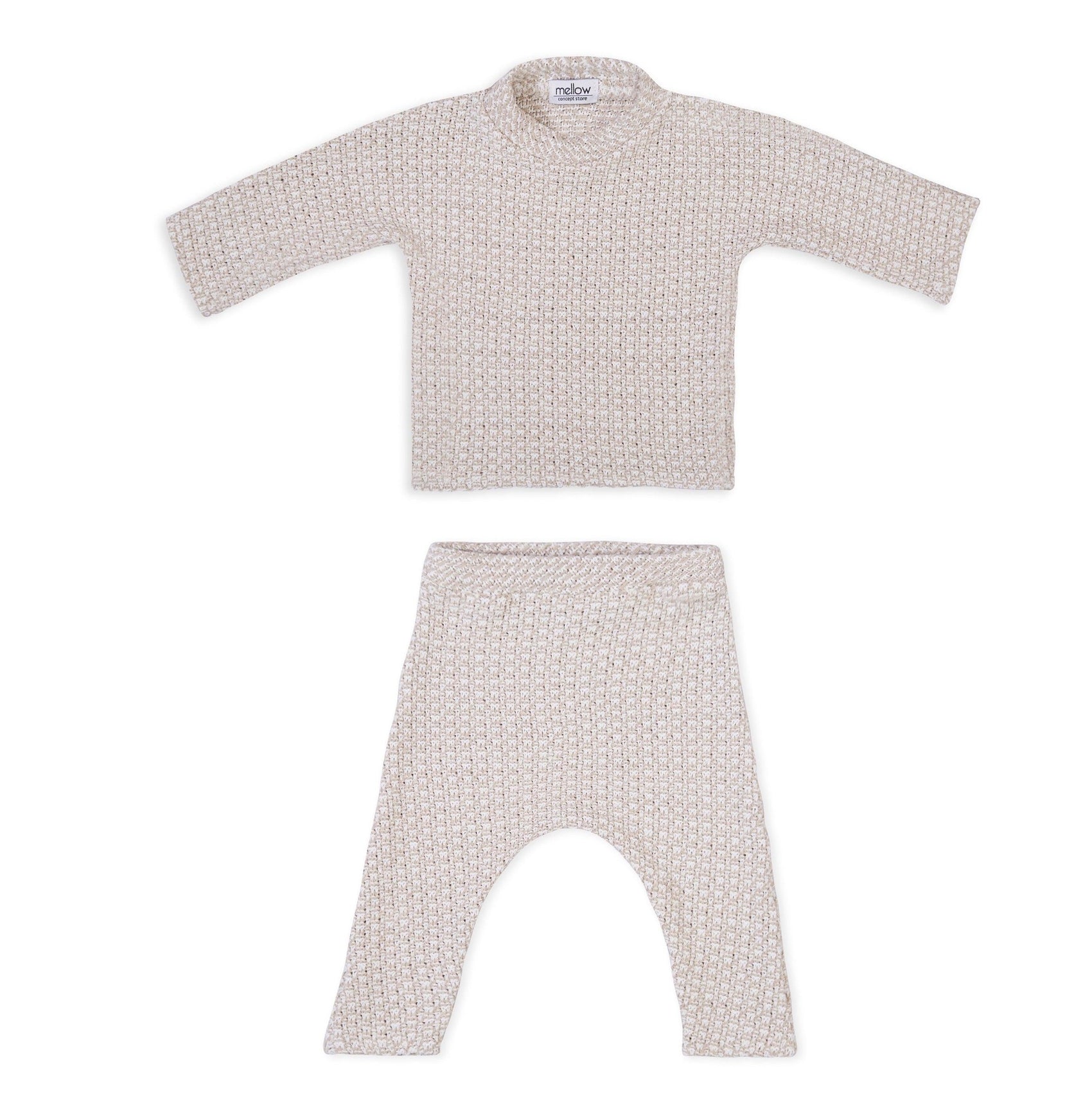 Linen Baby/Kid Clothing Beige Set