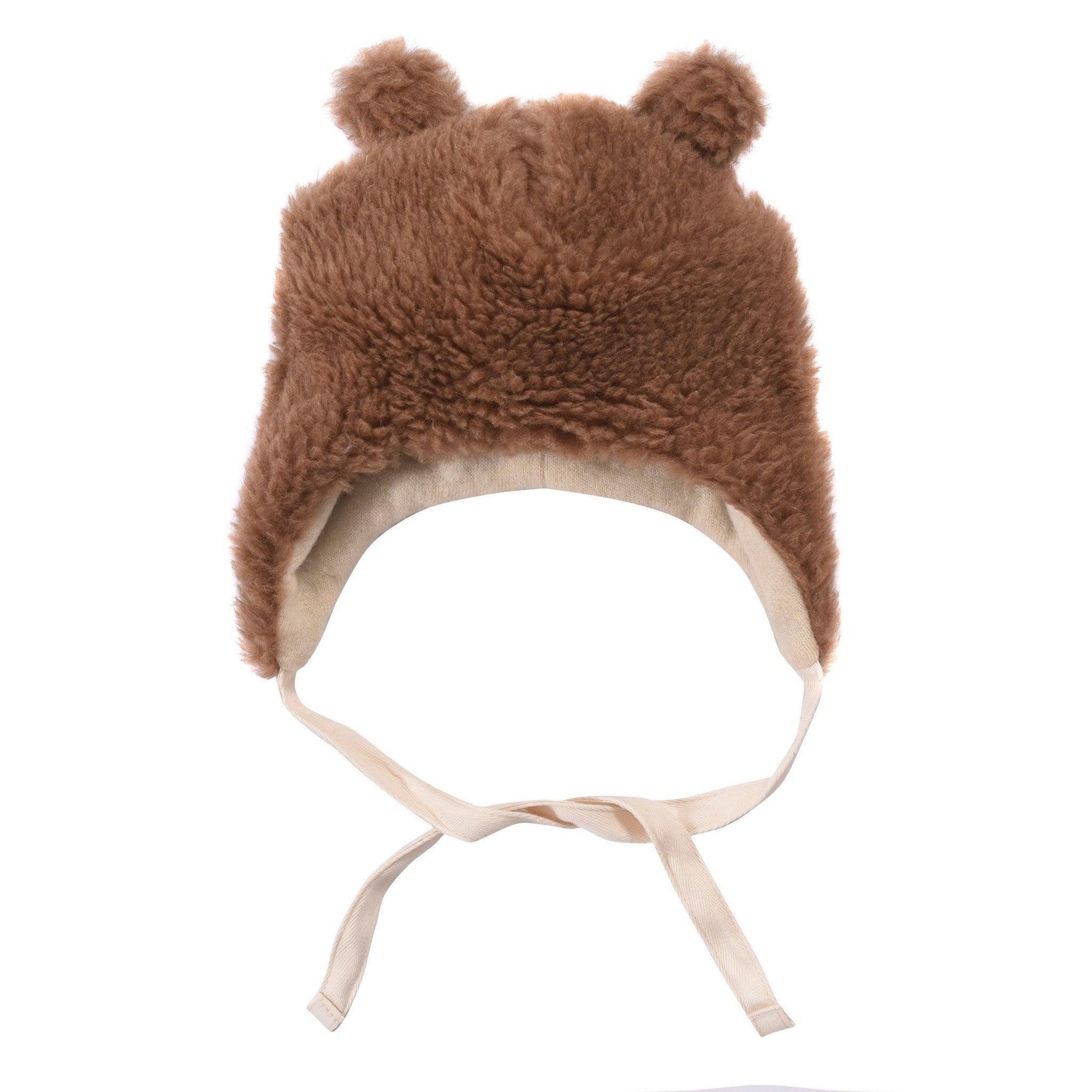 Brown Bear Woolen Baby Hat - MellowConceptStore