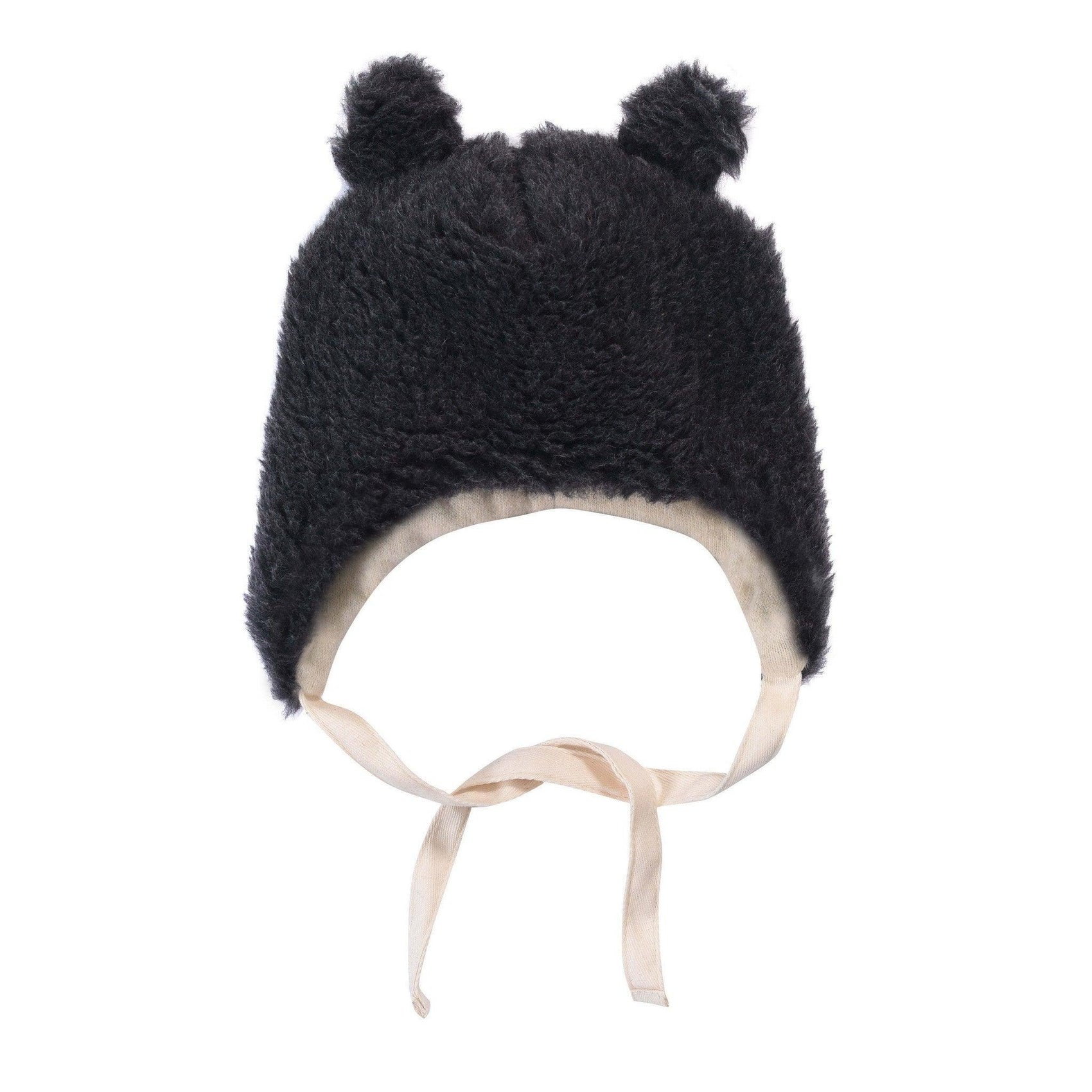 Black Bear Woolen Baby Hat - MellowConceptStore