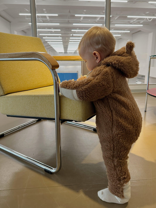 Baby/Kid Virgin Wool Overall - Brown - MellowConceptStore