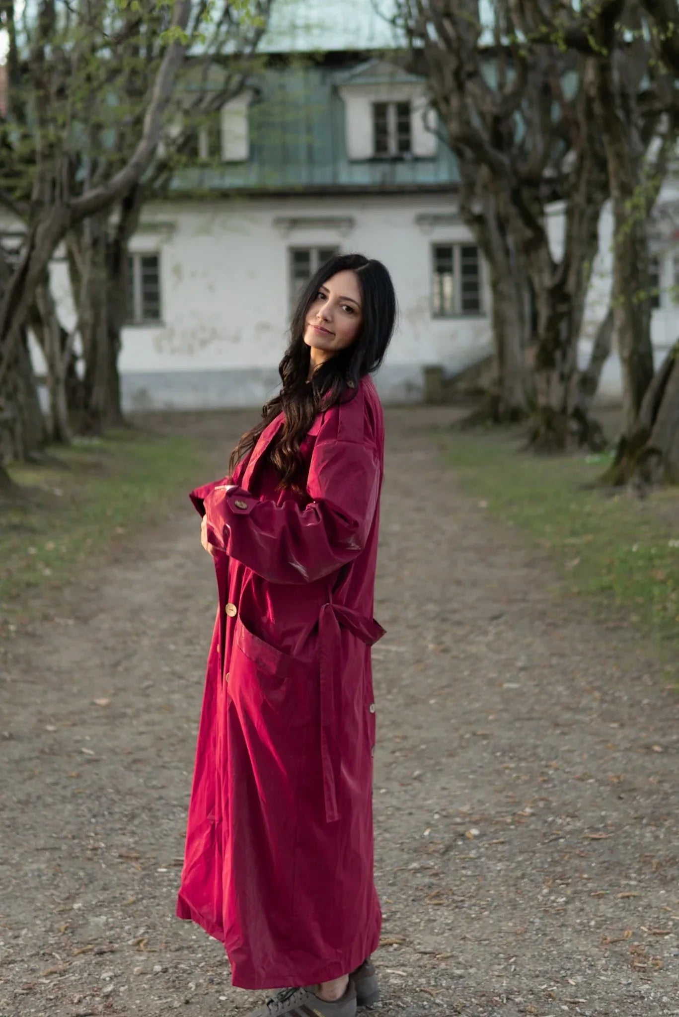 Trench Coat - Burgundy Red - MellowConceptStore