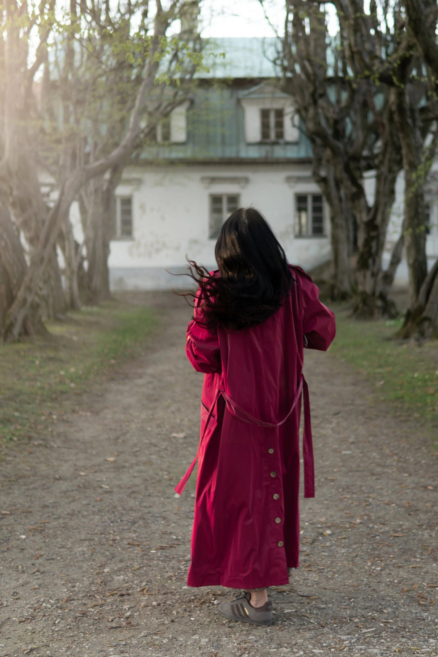 Trench Coat - Burgundy Red - MellowConceptStore
