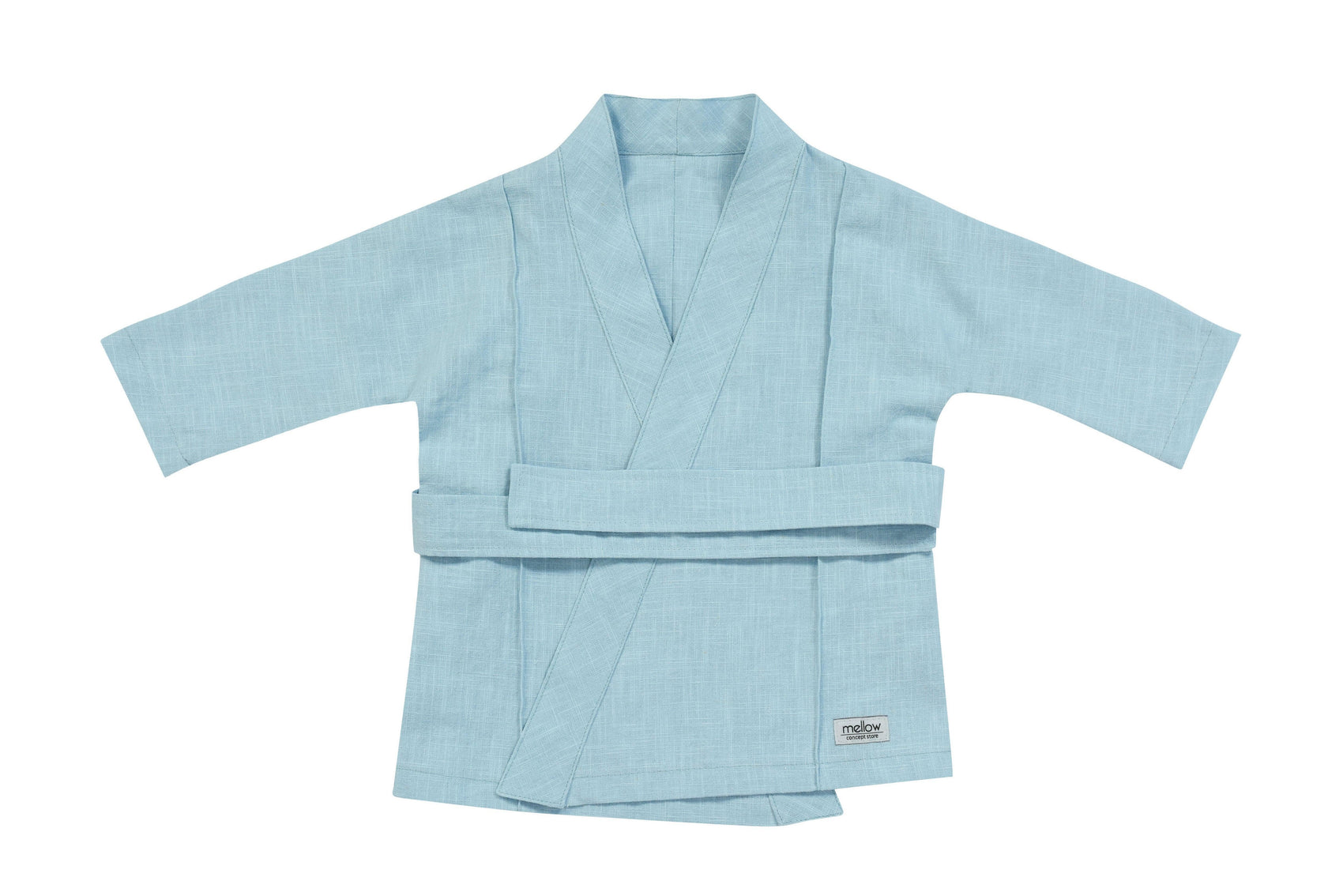 Ramie-Kimono für Babys/Kinder – Blau