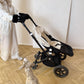 Waterproof Natural Wool Stroller Hand Muffs Black&Charcoal