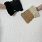 Waterproof Natural Sheepskin Stroller Hand Muffs Black
