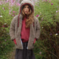 Baby/Kid Jacket in Teddy Wool Melange Brown