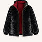 Women's Wool Puff Jacket - Black - Natural, Non-Toxic & Insulated with 100% Wool - MellowConceptStore