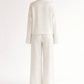 Silk/Linen Clothing Set - White - MellowConceptStore