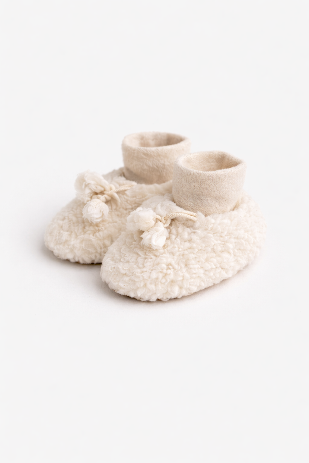 White Baby/Kid Natural Woolen Boots