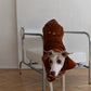 Water repellent Dog Trench Chocolate Brown Coat 