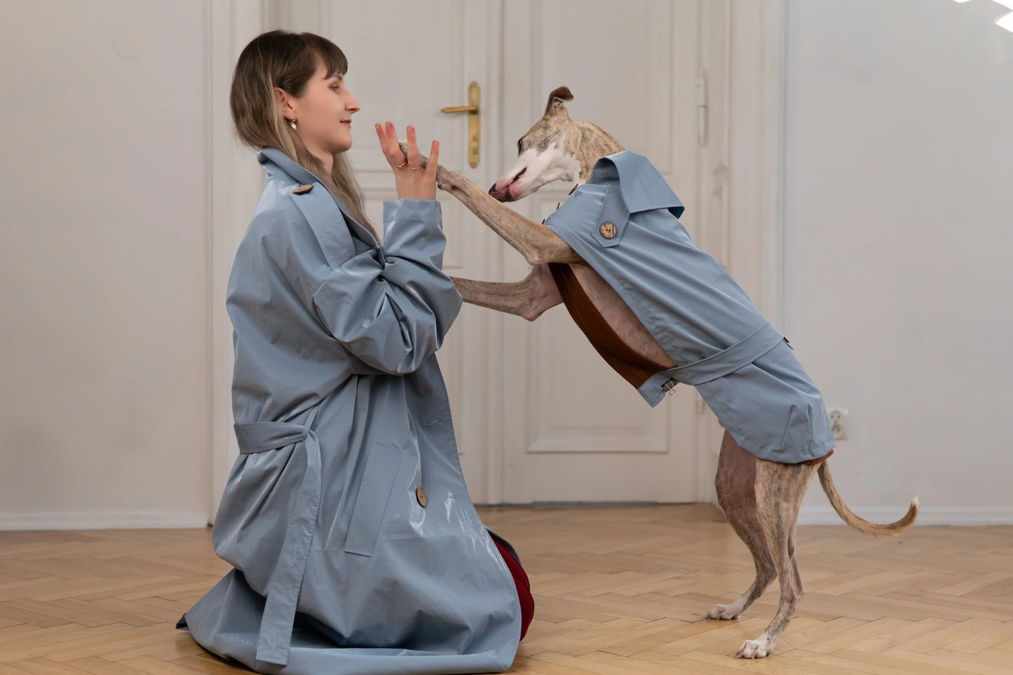 Trench Coat - Light Blue - MellowConceptStore