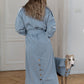 Trench Coat - Light Blue - MellowConceptStore