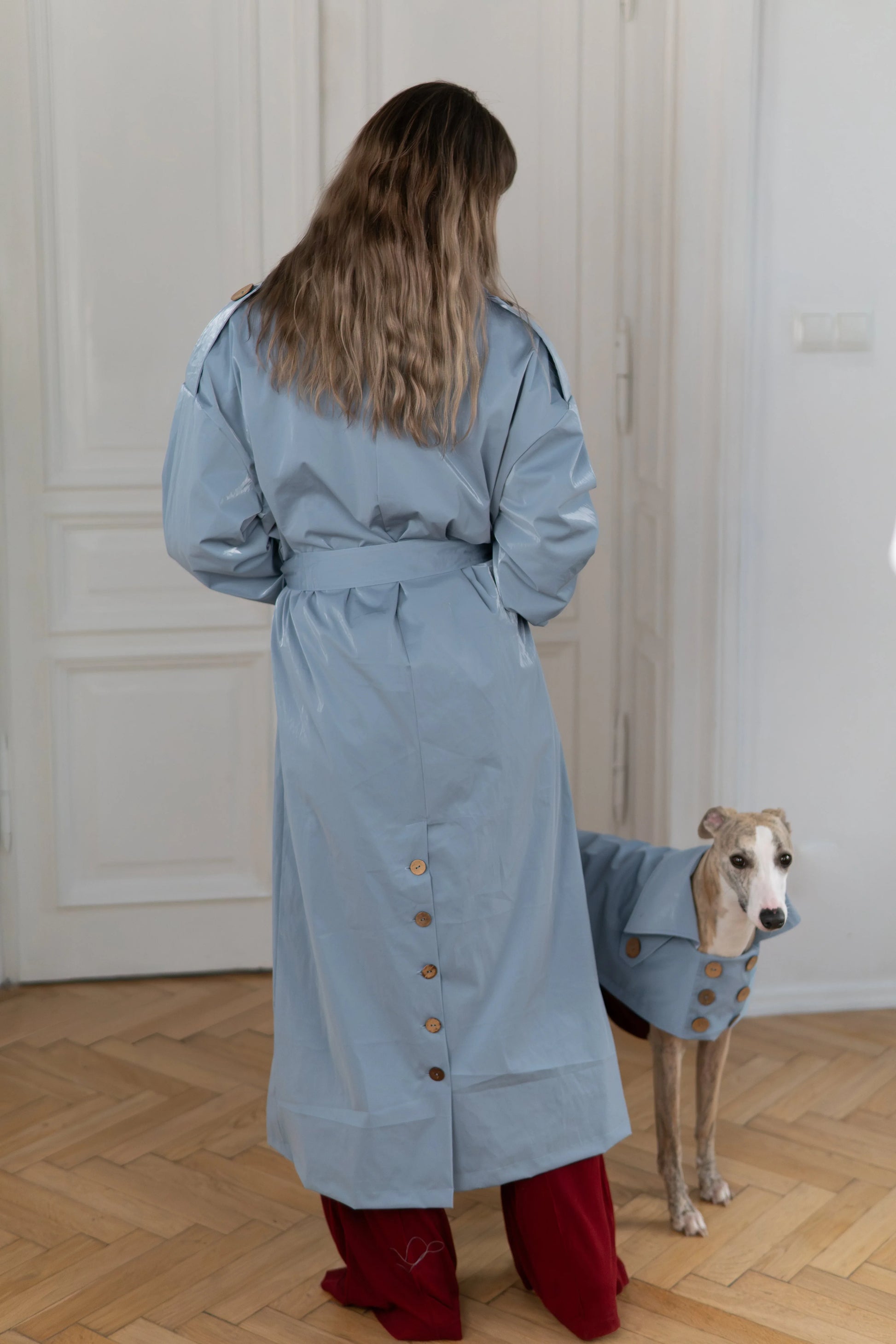 Trench Coat - Light Blue - MellowConceptStore