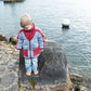 Kid's Wool Puff Jacket - Blue - Natural, Non-Toxic & Insulated with 100% Wool