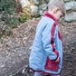 Kid's Wool Puff Jacket - Blue - Natural, Non-Toxic & Insulated with 100% Wool
