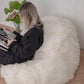 Natural Sheepskin Beanbag White